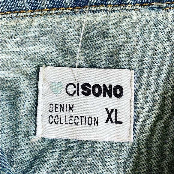 Raven Gothic Handpainted on new distressed denim jacket SZ XL womens Crow - Picture 9 of 10